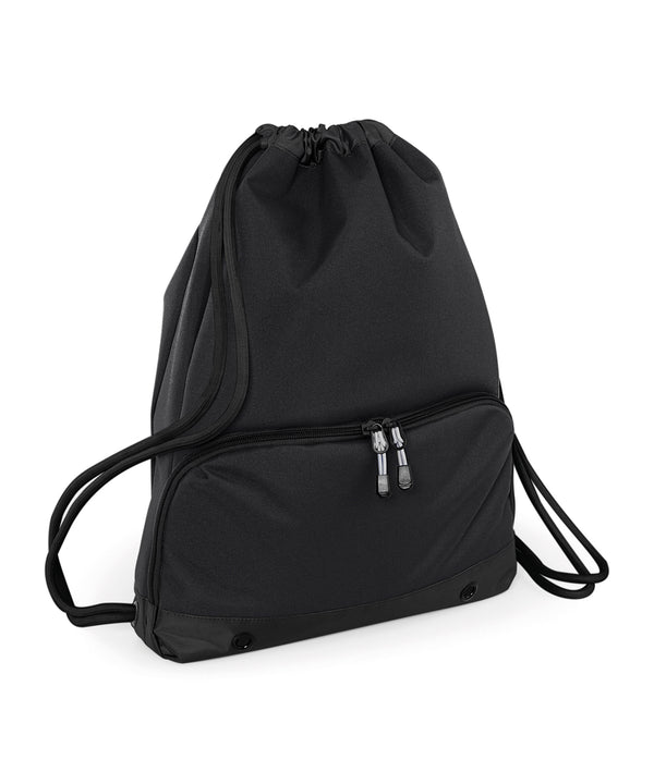 BagBase Athleisure Gymsac - Black/Black