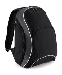 BagBase Teamwear Backpack - Black/Graphite Grey/White