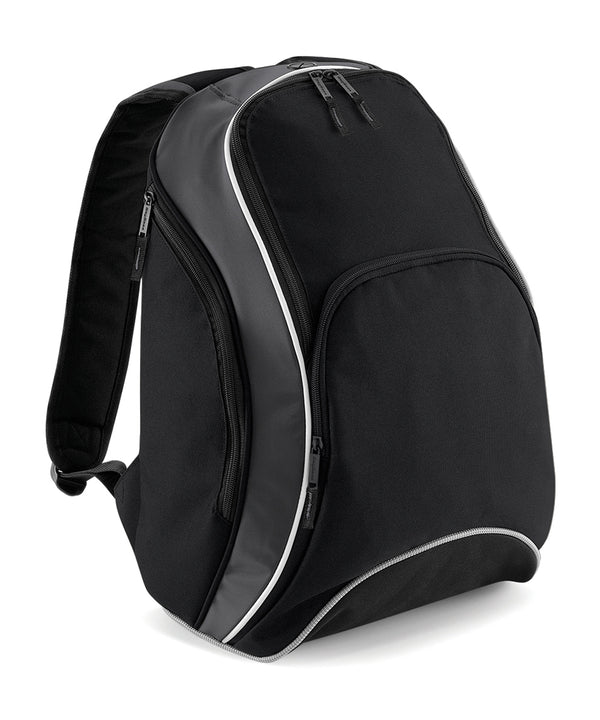 BagBase Teamwear Backpack - Black/Graphite Grey/White