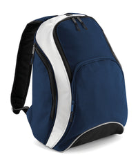 BagBase Teamwear Backpack - French Navy/White