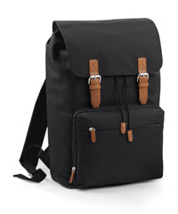 BagBase Vintage Laptop Backpack - Black