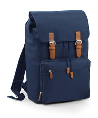 BagBase Vintage Laptop Backpack - French Navy