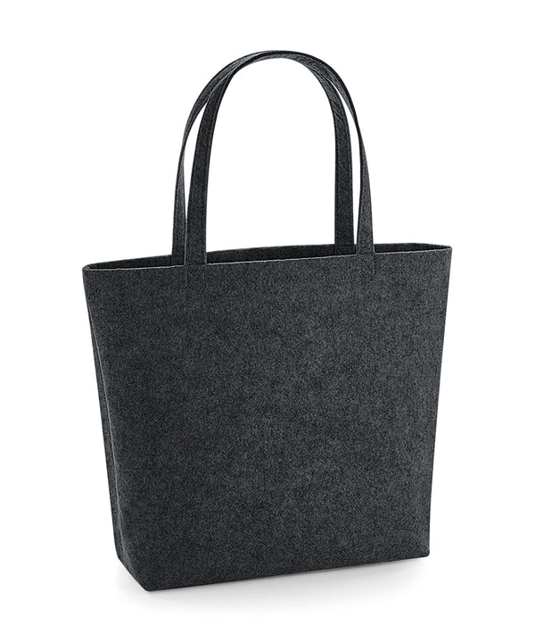 BagBase Felt Shopper - Charcoal Melange