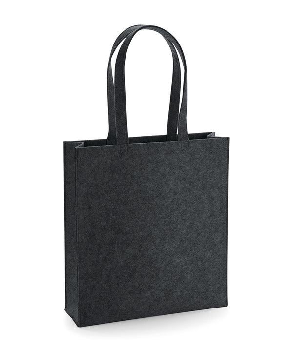 BagBase Felt Tote Bag - Charcoal Melange
