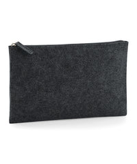 BagBase Felt Accessory Pouch - Charcoal Melange