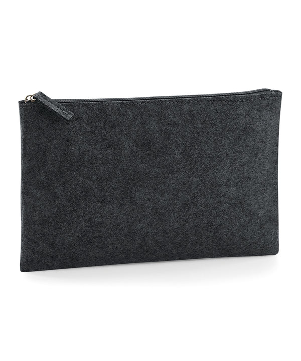 BagBase Felt Accessory Pouch - Charcoal Melange