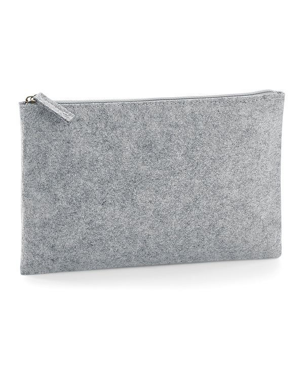 BagBase Felt Accessory Pouch - Grey Melange