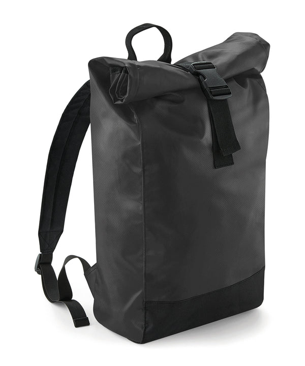 BagBase Tarp Roll-top Backpack - Black