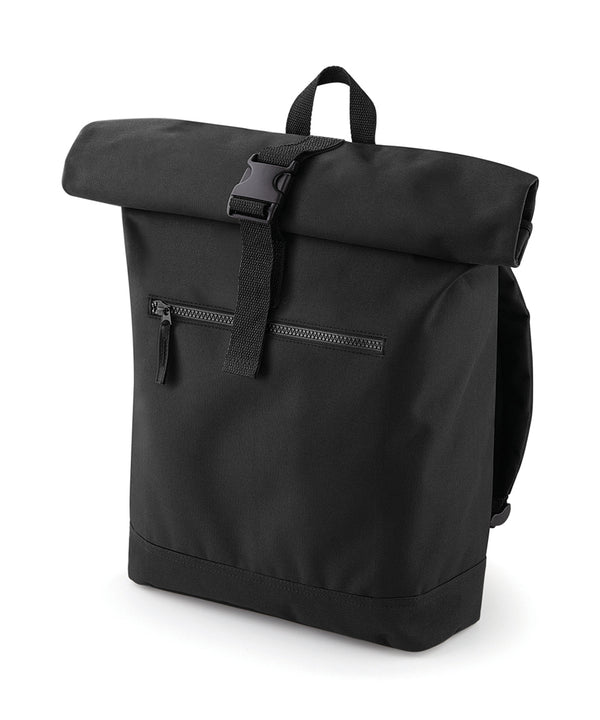 BagBase Roll-top Backpack - Black