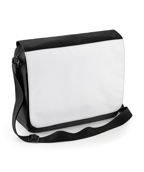 BagBase Sublimation Messenger Bag - Black