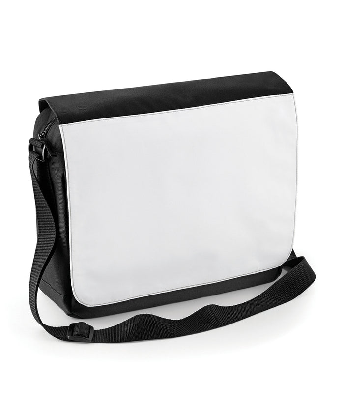 BagBase Sublimation Messenger Bag - Black