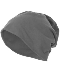 Build Your Brand Jersey Beanie - Mid Grey