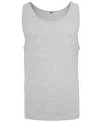Build Your Brand Jersey Big Tank - Heather Grey