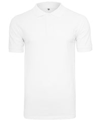 Build Your Brand Piqué Polo Shirt - White