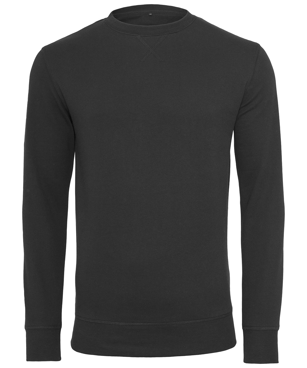 Build Your Brand Light Crew Sweatshirt - Black