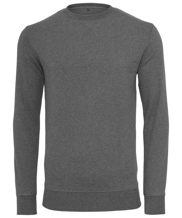 Build Your Brand Light Crew Sweatshirt - Charcoal