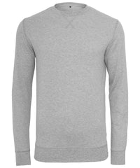 Build Your Brand Light Crew Sweatshirt - Heather Grey