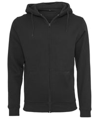 Build Your Brand Heavy Zip Hoodie - Black