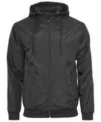 Build Your Brand Wind Runner - Black/Black
