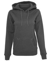 Build Your Brand Women's Heavy Hoodie - Charcoal