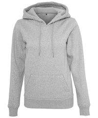 Build Your Brand Women's Heavy Hoodie - Heather Grey