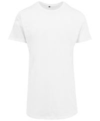 Build Your Brand Shaped Long Tee - White*