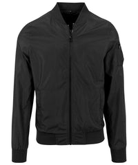 Build Your Brand Light Bomber Jacket - Black