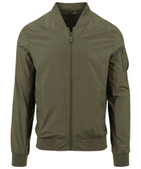 Build Your Brand Light Bomber Jacket - Dark Olive