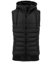 Build Your Brand Bubble Vest - Black/Black