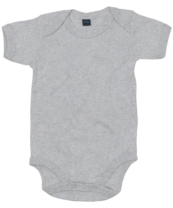 Babybugz Baby Bodysuit - Heather Grey Melange