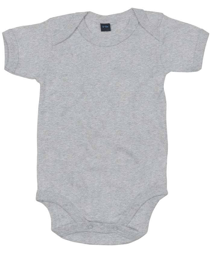 Babybugz Baby Bodysuit - Heather Grey Melange