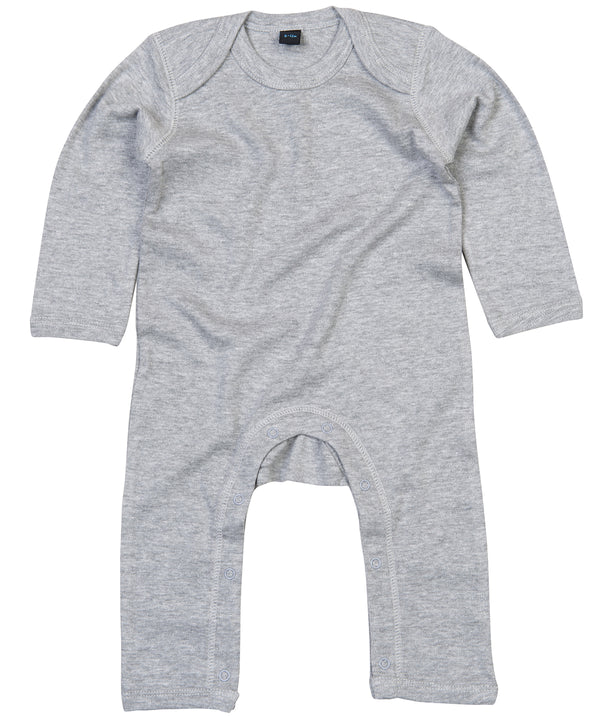 Babybugz Baby Rompersuit - Heather Grey Melange