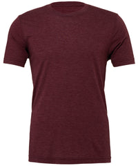 Bella Canvas Unisex Triblend Crew Neck T-shirt - Maroon Triblend
