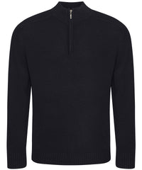 Awdisecologie Wakhan ¼ Regen Zip Knit Sweater - Black
