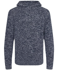 Awdisecologie Iguazu Regen Knitted Hoodie - Navy/Heather Grey