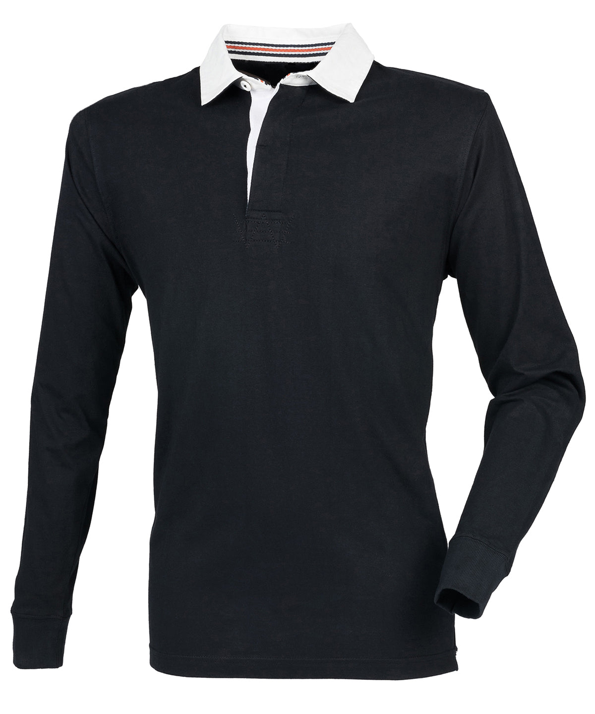 Front Row Premium Superfit Rugby Shirt - Black