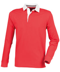 Front Row Premium Superfit Rugby Shirt - Red