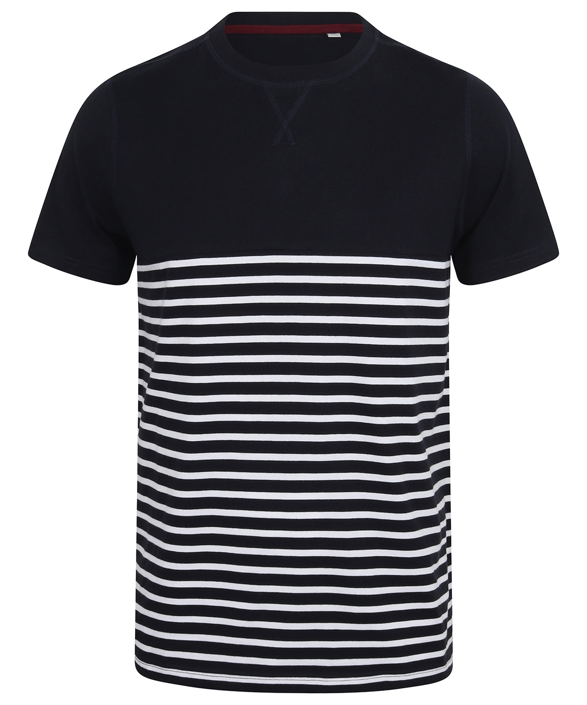 Front Row Short-sleeved Breton T - Navy/White