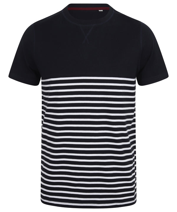 Front Row Short-sleeved Breton T - Navy/White