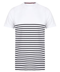 Front Row Short-sleeved Breton T - White/Navy