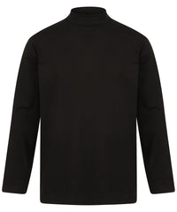 Henbury Long Sleeve Roll Neck Top - Black