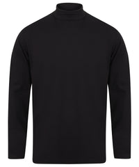 Henbury Long Sleeve Roll Neck Top - Navy