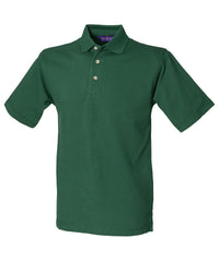 Henbury Classic Cotton Piqué Polo with Stand-up Collar - Bottle*