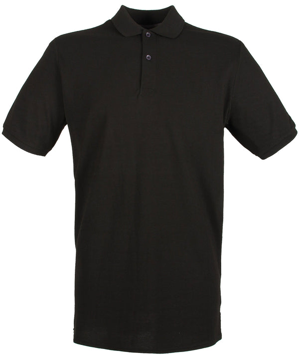 Henbury Micro-fine Piqué Polo Shirt - Black*