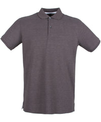 Henbury Micro-fine Piqué Polo Shirt - Charcoal