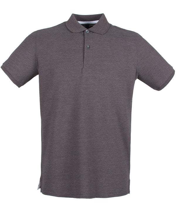 Henbury Micro-fine Piqué Polo Shirt - Charcoal