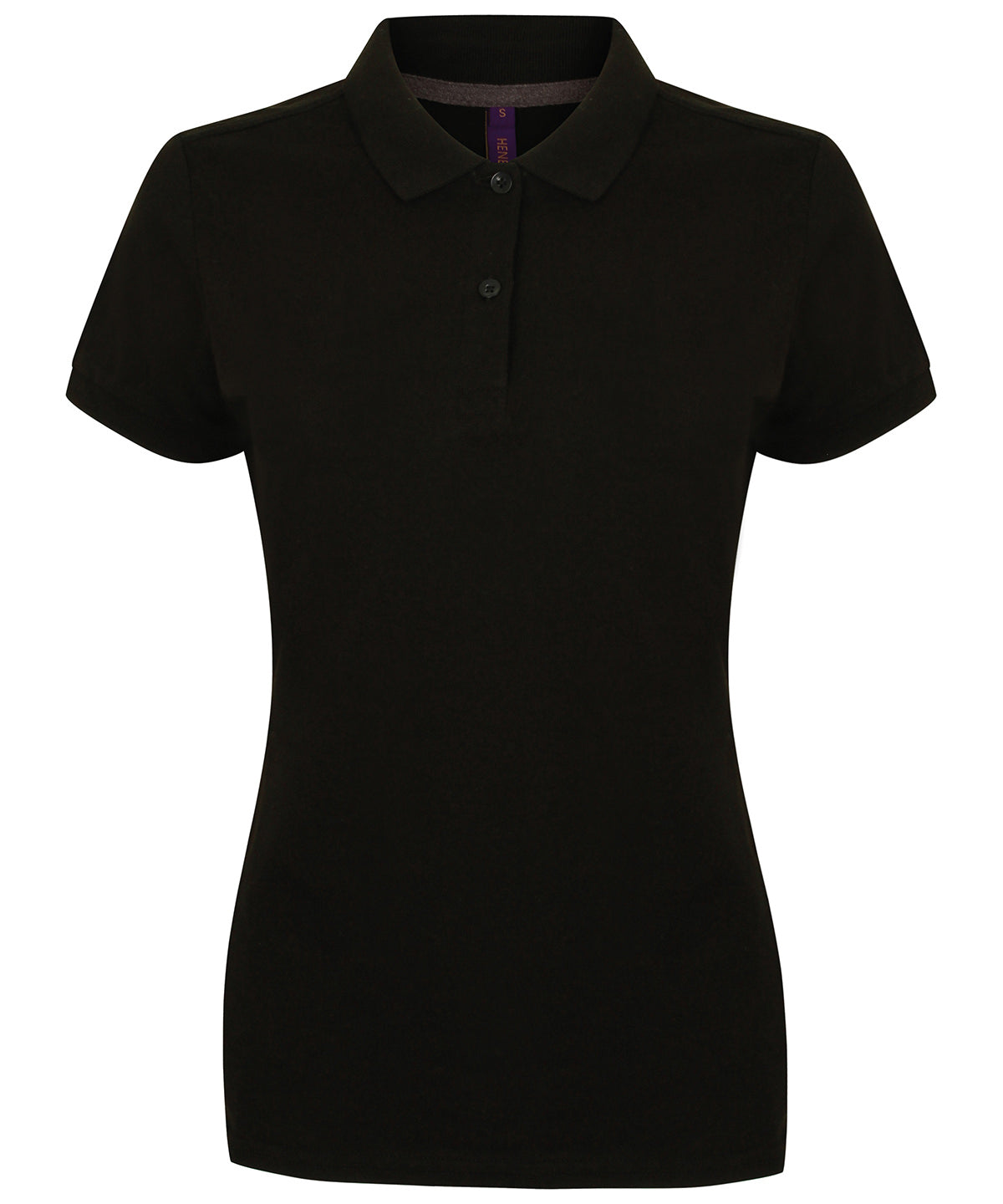 Henbury Women's Micro-fine Piqué Polo Shirt - Black