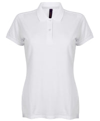 Henbury Women's Micro-fine Piqué Polo Shirt - White