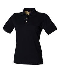 Henbury Women's Classic Cotton Piqué Polo Shirt - Navy