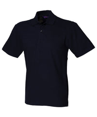 Henbury Stretch Piqué Polo Shirt - Navy